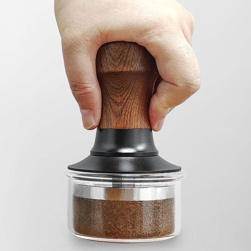 NOTSEK Coffee Tamper 51mm, Spring Loaded Tamper Tool with Ripple
