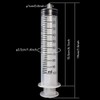 1PCS 100ML Reusable Plastic Syringe with Measurement Hydroponics Plastic Nutrient
