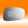 Burco 5337 Convex Passenger Side View Non-Auto-Dimming Power Mirror Glass,