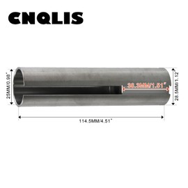 CNQLIS Extended 1" to 1 1/8" 1/4" Keyed Gas Engine Pulley Crank Shaft Sleeve Adapter, Fits Pulleys, gearboxes, etc.