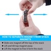 12Pcs Super Strong Neodymium Magnet with Holes, Ring Rare Earth