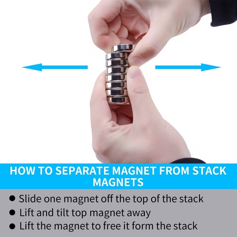 12Pcs Super Strong Neodymium Magnet with Holes, Ring Rare Earth