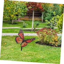 Sosoport Butterflies Garden Stake Decorative Lawn Stakes for Outdoor Decor Durable and Vibrant Butterfly Sign for Festivals Garden Ornament for Courtyards and Lawns