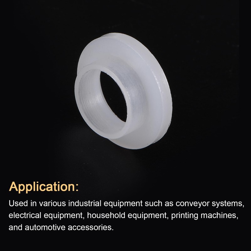 QUARKZMAN 4 Pcs Flange Sleeve Bearings, 10mm ID, 12mm OD,