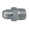 Double Nipple NPT 1/2" UNF 7/16"-20 (JIC), Material: Galvanised Steel