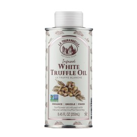 La Tourangelle, White Truffle Oil, Complex Gourmet Earthy Flavor for Drizzling over Pasta, Popcorn, Vegetables, Potatoes, Soup and More, 8.45 Fl Oz