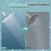 SR SUN RISE Luxury 10 Inch Large Square Stainless Steel