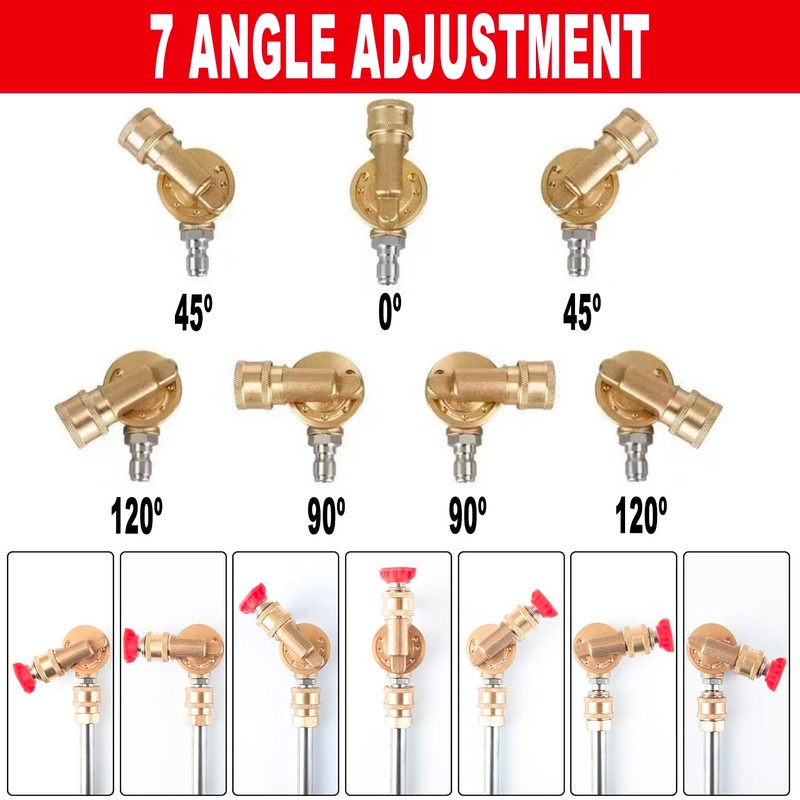 Selkie Pivoting Coupler Kit for Pressure Washer, 8 Pack Universal