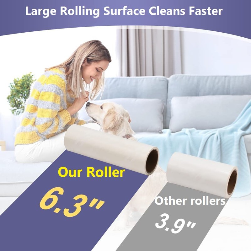 Tahbarshi Replacement Rollers Lint Roller, Extra Sticky Lint Roller Refill