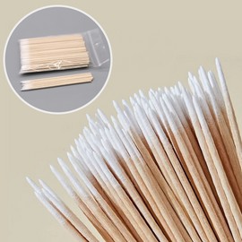 Lagoodpick Thin Micro Cotton Swab Toothpick Cotton Swab Milium 100p