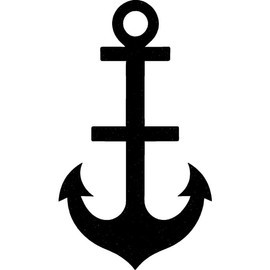 'Sailor Ship Anchor' Rubber Stamp - Unmounted Design for Crafting & Scrapbooking, A7 (RS00052023)