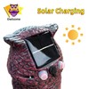 Owlsome Solar Red Owl with Flashing Eyes, Rotating Head, Hooting,