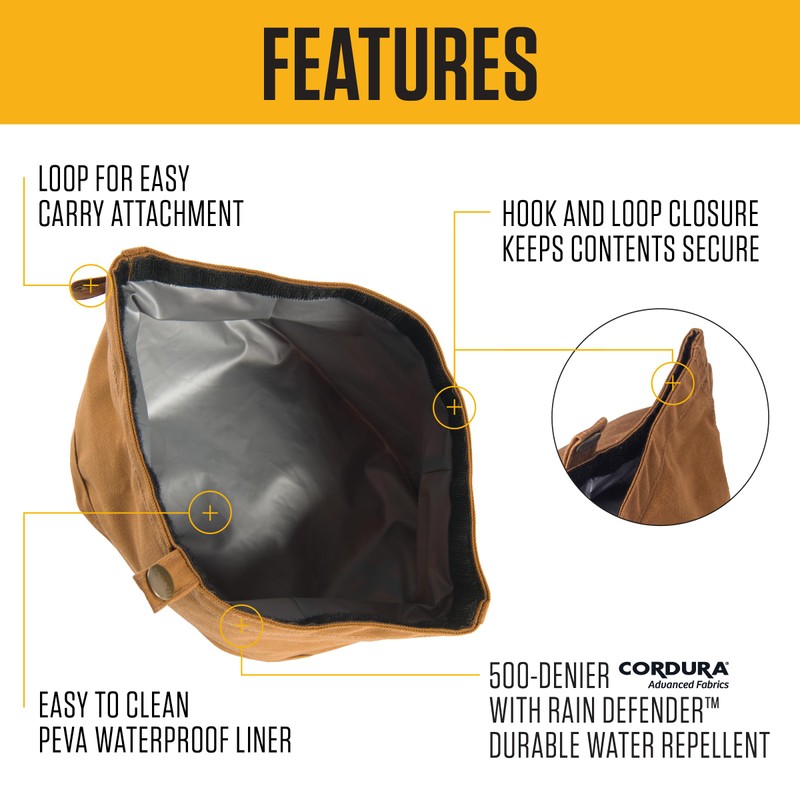 Carhartt Nylon Duck Travel Dog Bowl, Packable Dog Bowl for