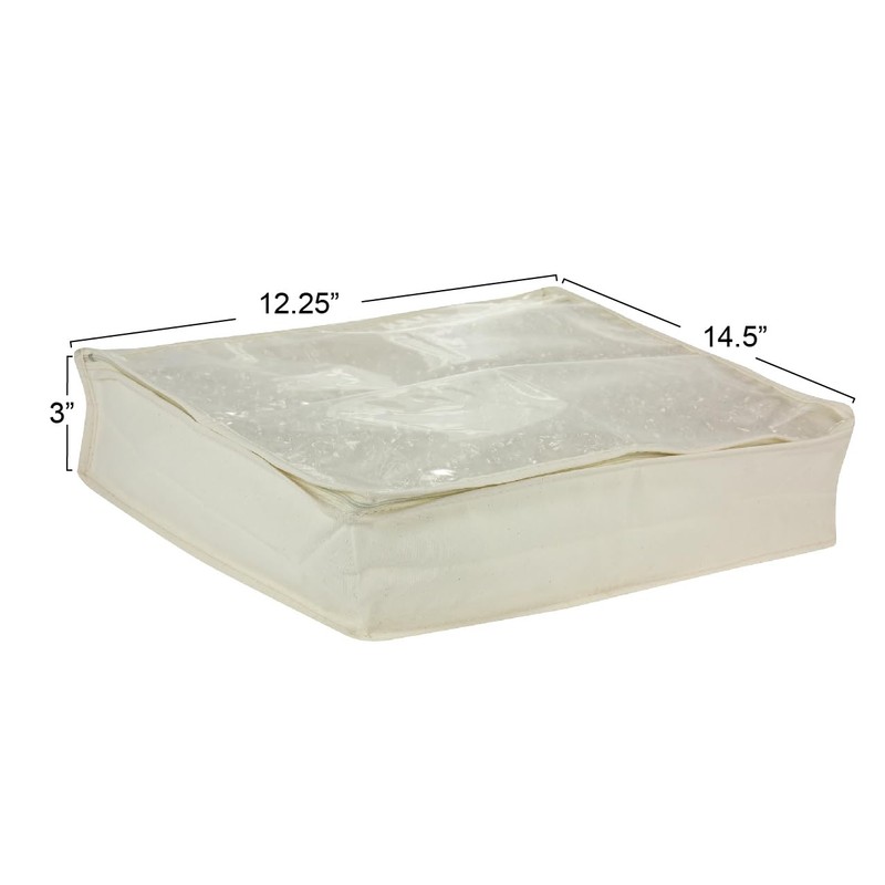 Household Essentials Lightweight Canvas Sweater Bag 2 Pack, Durable Canvas