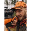 Pinewood 2-Colour Camouflage Cap for Driven Hunting in Signal Oragne