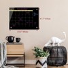 Glass Dry Erase Whiteboard,Monthly Calendar Whiteboard,18" x 24",Frameless Glass White