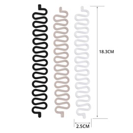 Tomedeks Hair Knitting Tool Fashion French Hair Styling Clip Twist Braid Hair Knitting Tool for Girls and Women Sticky Fishbone DIY Hair Accessories (Pack of 6)