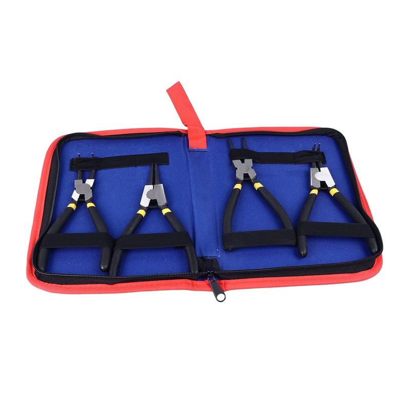 4Pcs Snap Ring Pliers Set Steel Circlip Pliers Kit with