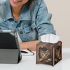 Rerteryuro Tissue Box Cover Square Cat Tissue Box Holder Cover