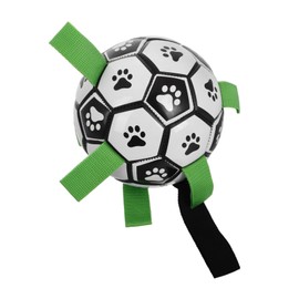 Generic Pet Dog Ball Puppy Dog Balls Soccer Ball Dog Indestructible Dog Ball Dog Ball with Handle Dog Football Dog Soccer Ball Indestructible Soccer Ball for Dogs Nylon