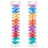 Expressions 24pc Ponytail Balls Hair Elastics,Star-Shaped Multicolored Twin Hair Beads,