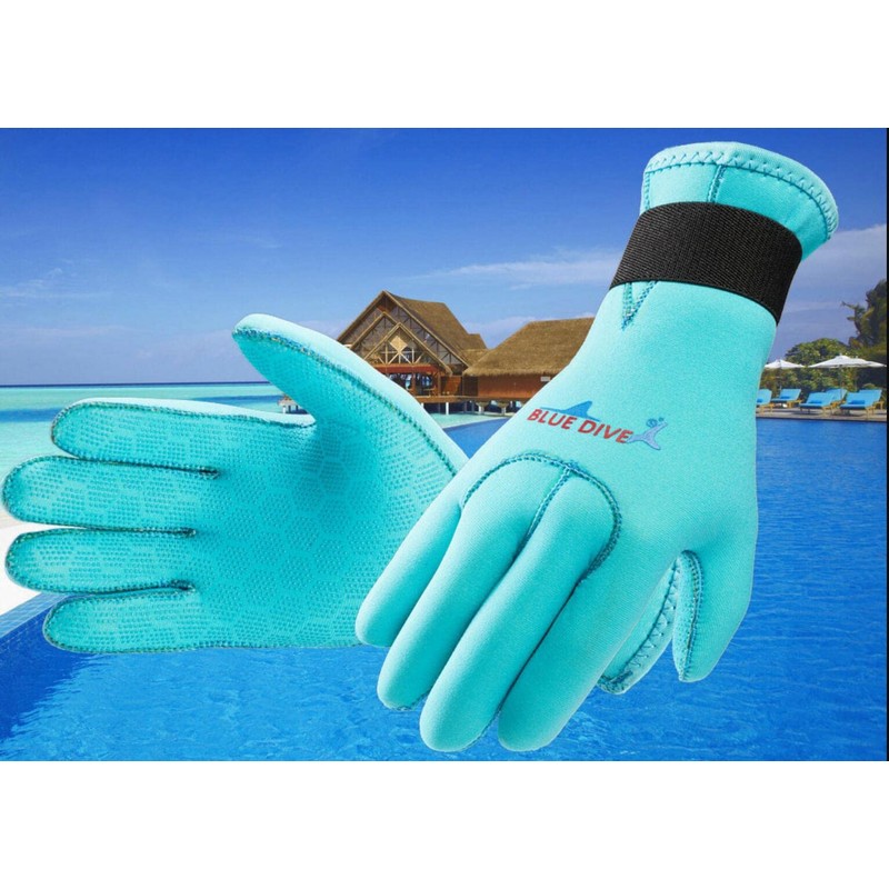 EXCEREY 3MM Surf Snorkeling Gloves Float Gloves Swimming Gloves Neoprene