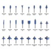 Router Bit Set- 24 Piece Kit with ¼” Shank and