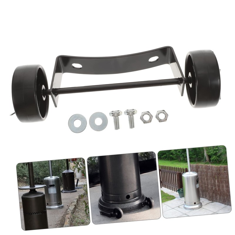 Gatuida Patio Heater Wheel Kit Replacement Parts for Outdoor Heater