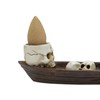 Skeleton Boat Incense Burner Holder Creative Incense Ash Catcher Tray