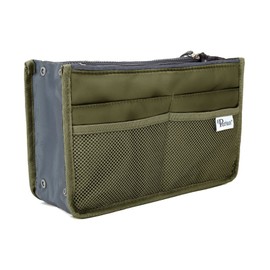 Periea Chelsy Handbag Organiser Insert (Khaki, Large)