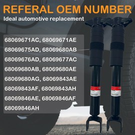 EVODAMP SHOX 2PCS Rear Shocks Absorbers Struts for Je-ep Grand Cherokee, for Dodge Durango 3.6L 5.7L 6.4L 2011-2015 68069680AG 68069680AB 68069671AC 68069671AE 68069680AE