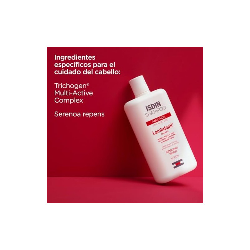 ISDIN Lambdapil, Shampoo Anticaída, Ayuda a Reducir la Caída del
