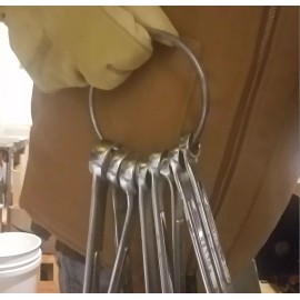 Wrici Wrench ring organizer is a heavy duty steel ring with multiple uses(3 piece set)