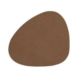 Hippo Curve Coaster, Brown, 11 x 13 cm