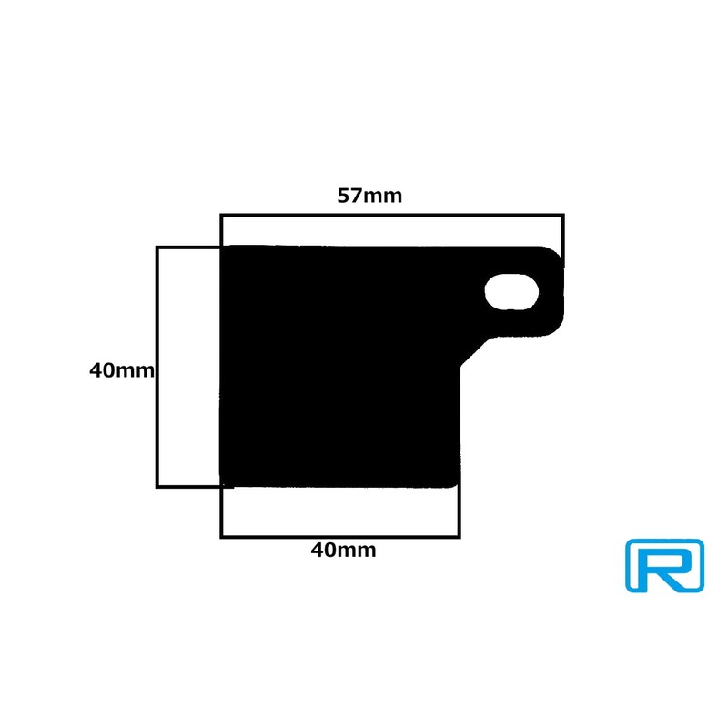 RinParts 1112784 Self-Liability Sticker Plate Type 2 Silver