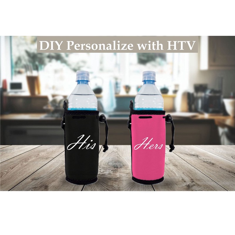 Blank Neoprene Water Bottle Coolie (4 Pack, Red)