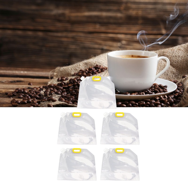5Pcs Grain Sealed Storage Bag Reusable Transparent Grain Storage Bag