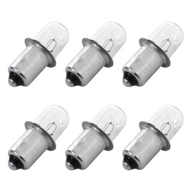 6pcs Xenon Flashlight Worklight Bulbs DW9083 Fit for Dewalt 36 Volt DC509 Floodlight & 18 Volt DW908 / DW919 Cordless Flashlights Latest Version
