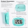 Clip-On Pedometer, Portable Step Tracker, Simple 3D Small Step Counter