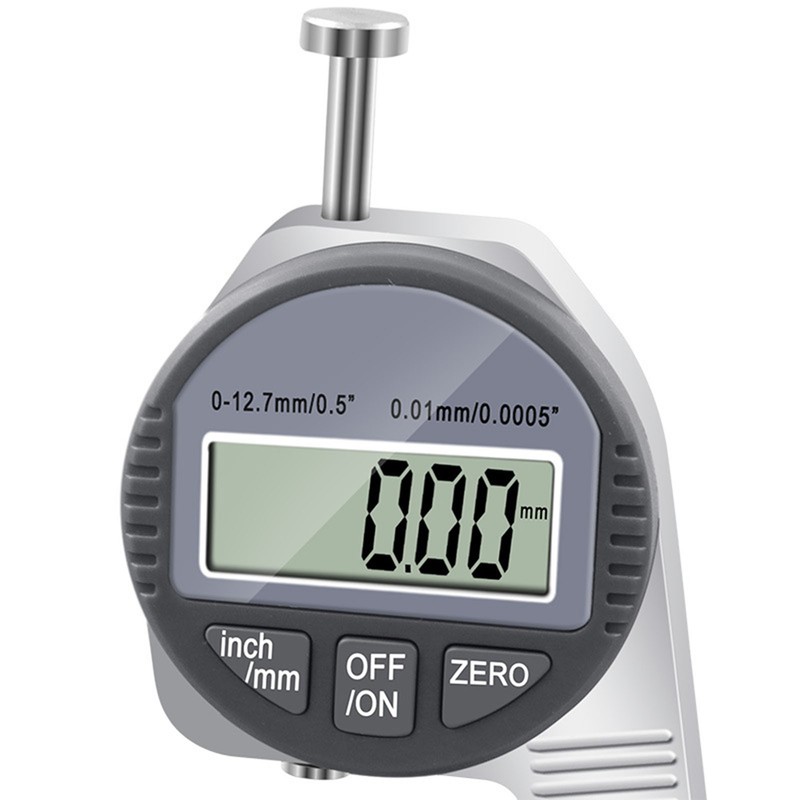 Thickness Meter 0 to 12.7mm Thumb Pressuring Measurement Portable Digital