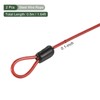YOKIVE 2 Pcs Security Steel Cables, Coated Baggage Lock Wire