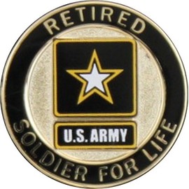 Soldier for Life Retired Lapel Pin