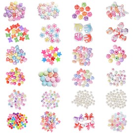 Queta DIY Bead Set, Kids Beads Bracelet,Bead String Making Set,for Making Necklace Bracelet Ring Art Craft,for Kids for Girls