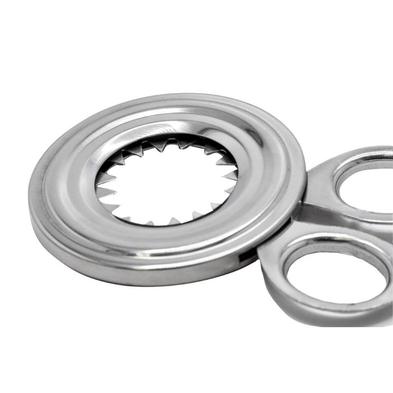 GSD Egg Topper of Stainless Steel, Silver