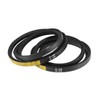sourcing map 2 x A49 V-belt, A profile, rubber drive