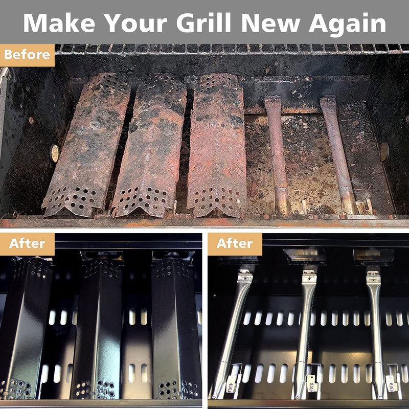 Barbqtime 6 Burner Grill Replacement Parts for Nexgrill 720-0898,720-0896CA, Porcelain