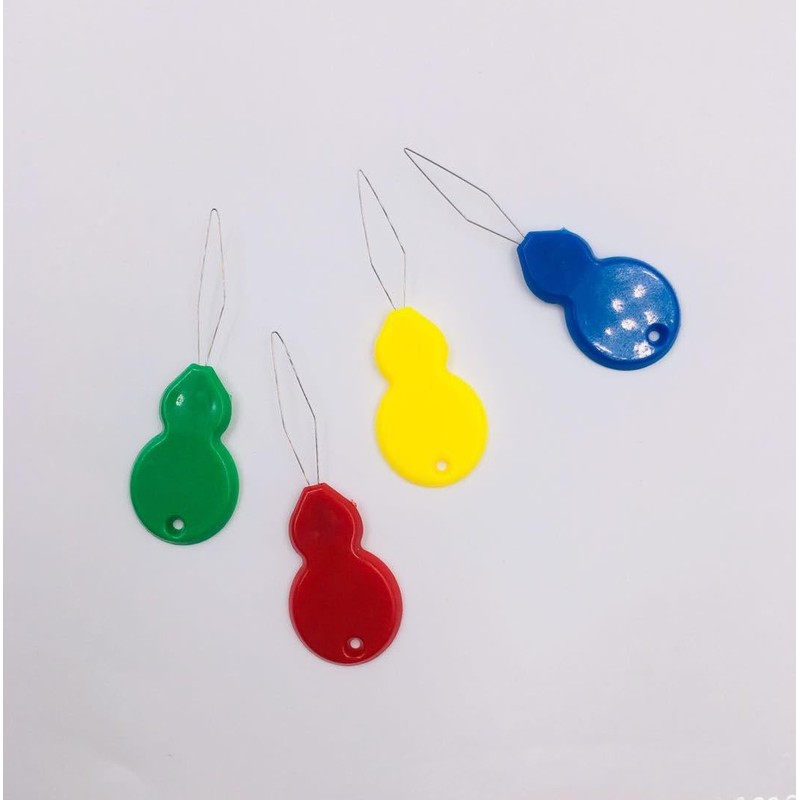 20 Pcs Needle Threaders - Gourd Shaped Plastic Needle Threaders