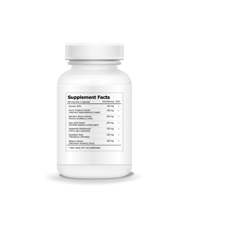 Health & Food Corp Leg Vein Support, Supports Circulation, Promotes