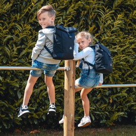 Johnny Urban Junior Aaron Children's Backpack for Boys and Girls Made from Recycled PET Bottles, Children's Backpacks for Nursery and Primary School, Water Resistant and BPA Free, black