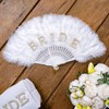 TRIXES Bride Handheld Feather Fan - Bride To Be Gift